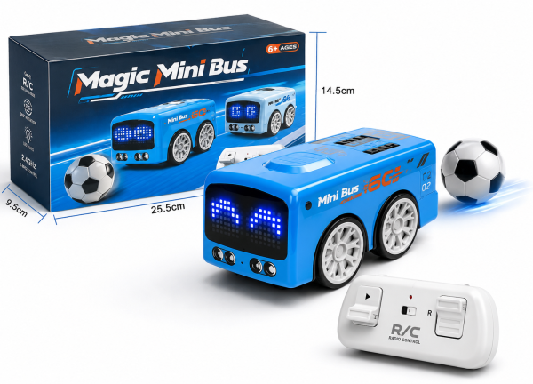 Magic Mini Bus RC Toy Car with LED Display & Remote Control (6+ Years)